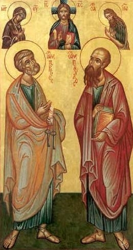 Sfinţii Apostoli Petru şi Pavel (Paul la catolici)