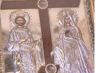 Icoana făcătoare de minuni a Sfinţilor Împăraţi Constantin şi Elena
