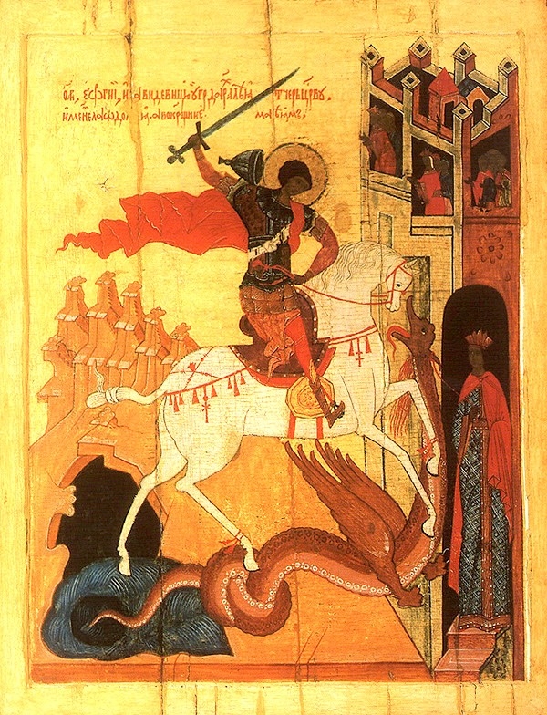 Sfântul Gheorghe omorând balaurul
