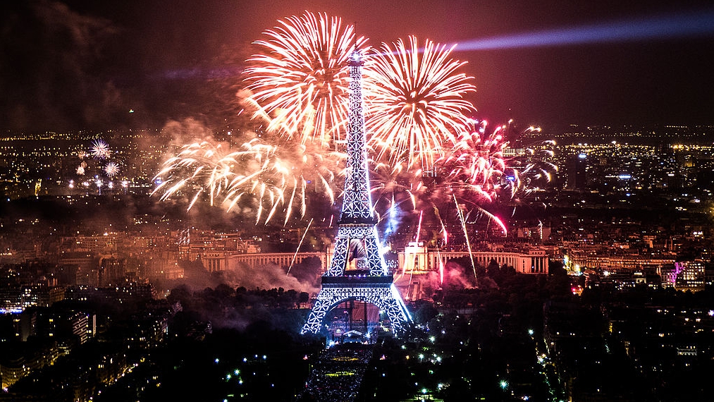 Artificii la Paris de Revelion