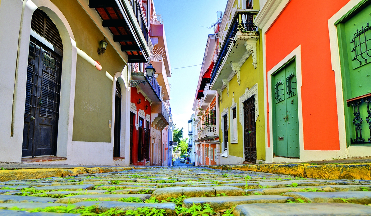 Străşuţe în vechiul San Juan Puerto Rico