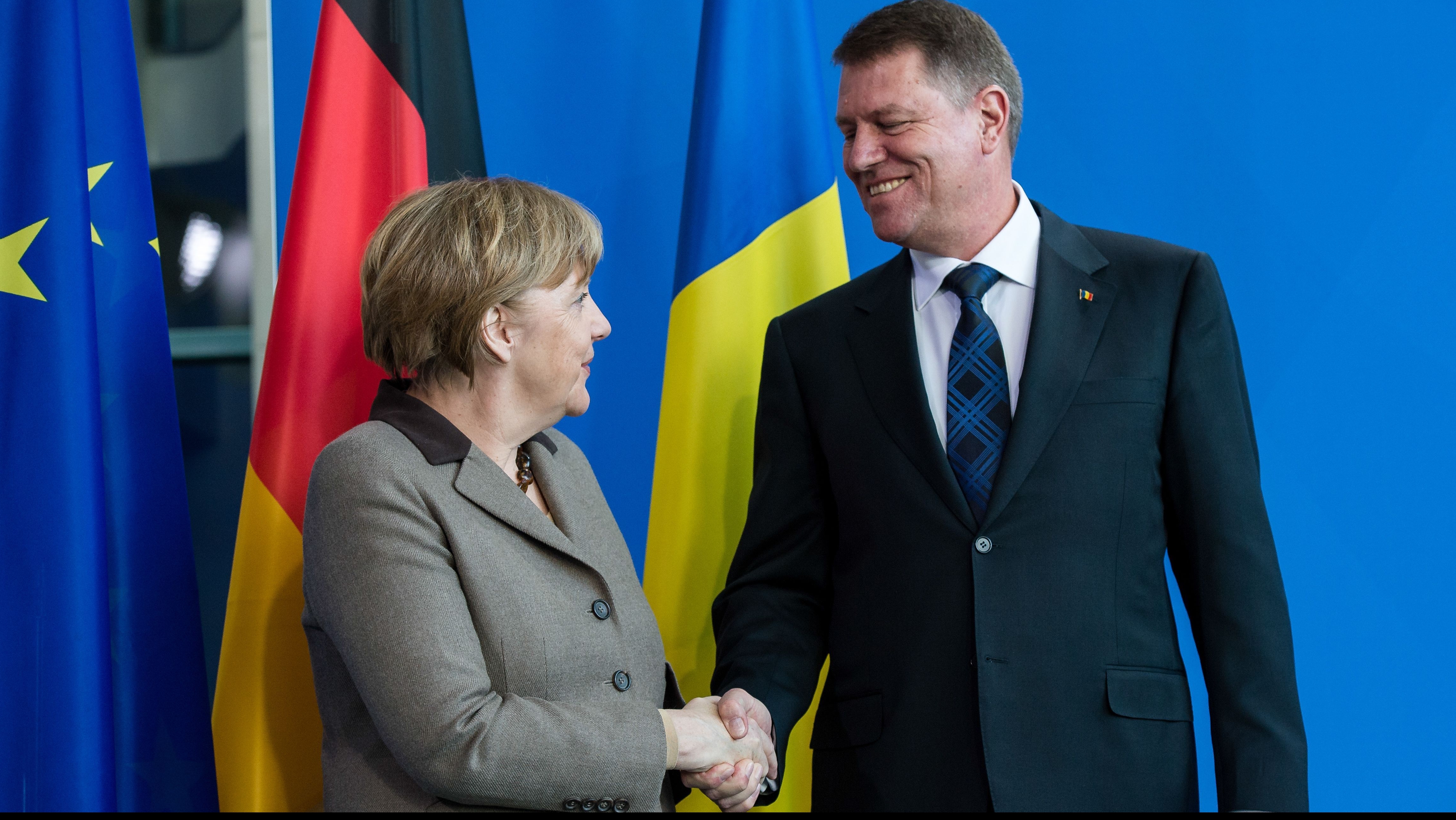 Angela Merkel şi Klaus Iohannis