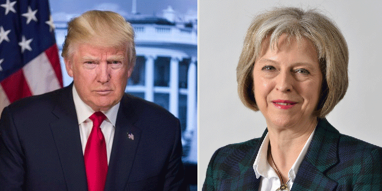 Donald Trump şi Theresa May