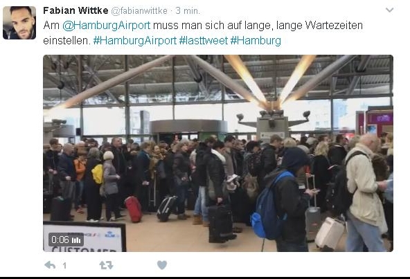Aeroportul din Hamburg evacuat