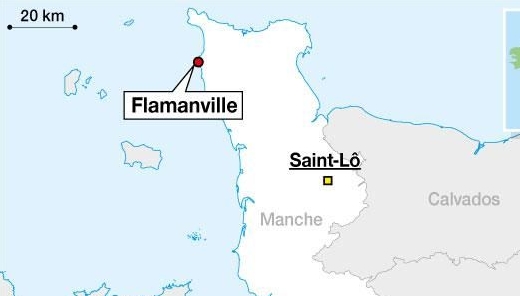 Flamanville hartă