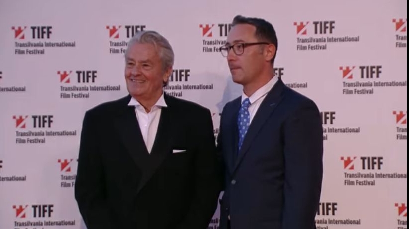 Alain Delon și Tudor Giurgiu la TIFF 2017