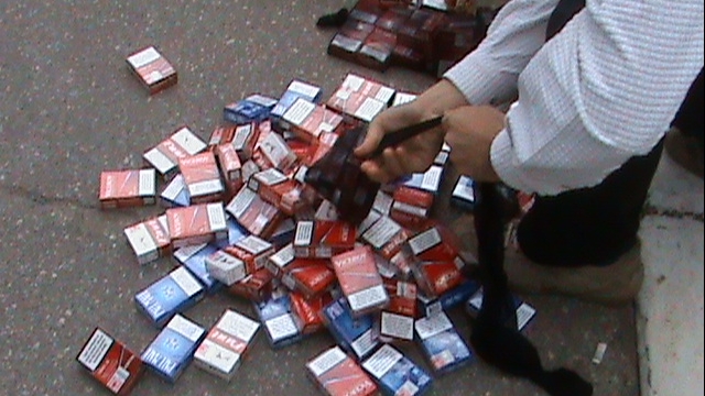 400.000 de țigarete confiscate de poliţişti