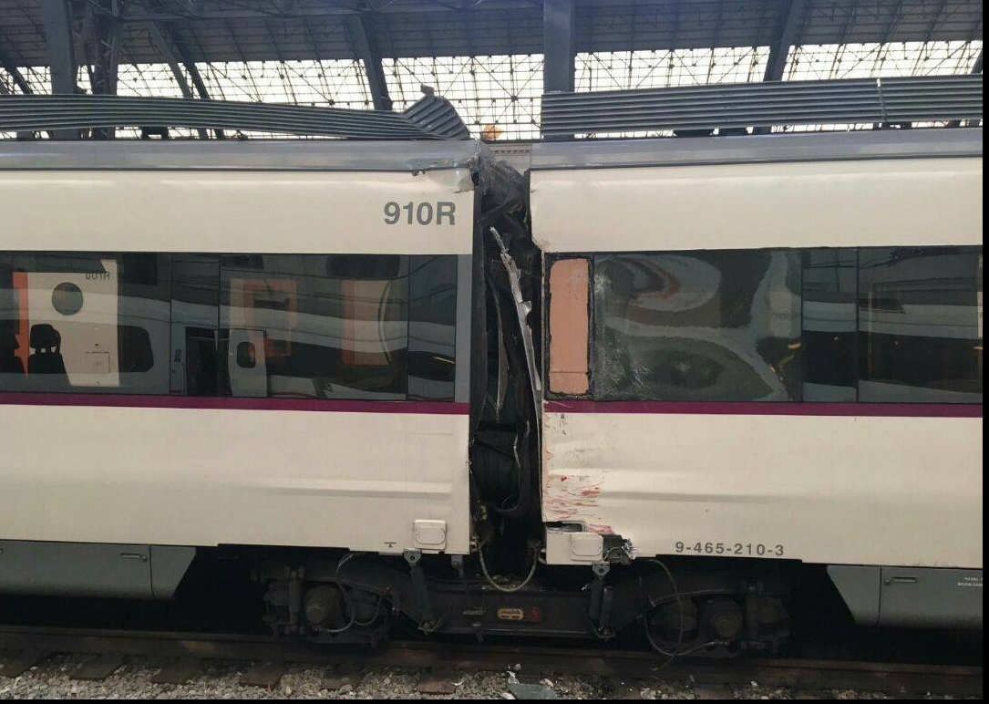 Accident de tren la Barcelona