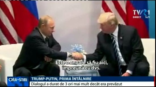 Vladimir Putin - Donald trump prima întâlnire