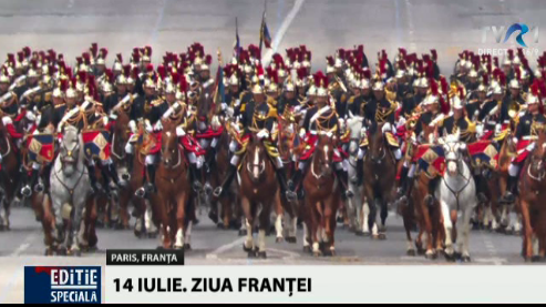 Parada de Ziua Franței: defilarea cavaleriei
