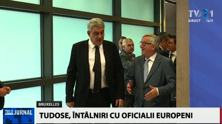 Mihai Tudose și J. C. Juncker