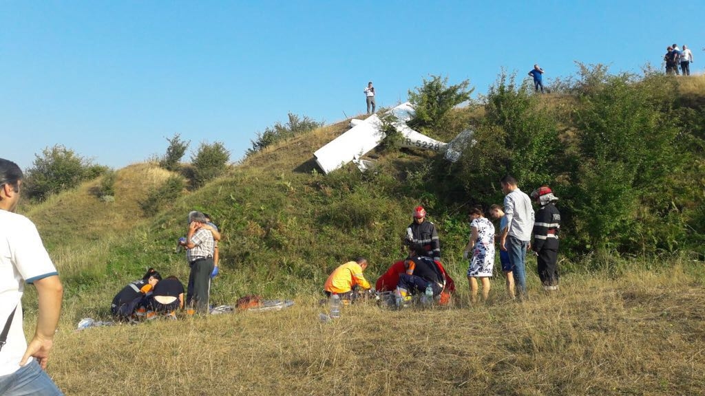 Avion de mici dimensiuni prăbușit la Iași