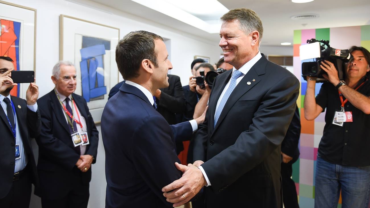 Emmanuel Macron și Klaus Iohannis