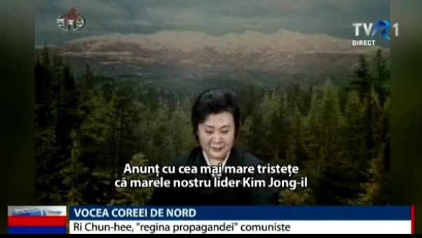 Ri Chun-hee crainica tv din Coreea de Nord