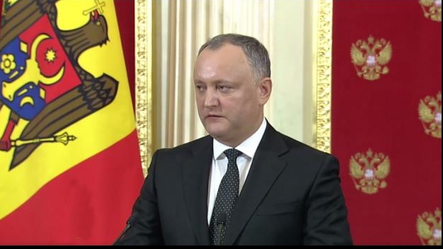 Igor Dodon preşedintele Republicii Moldova. FOTO: tvrmoldova.md