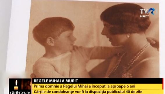 Regele Mihai și mama sa Regina Elena