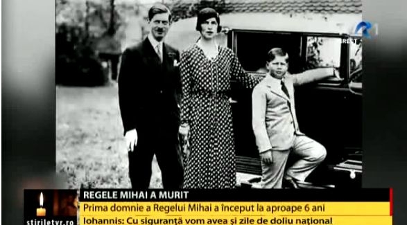 Regele Mihai alături de părinții săi