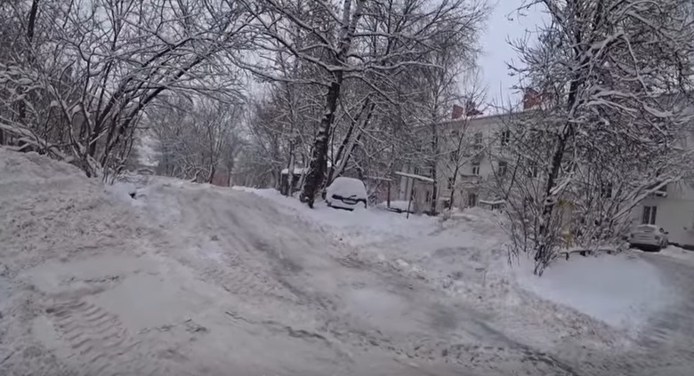 Moscova după furtuna de zăpadă