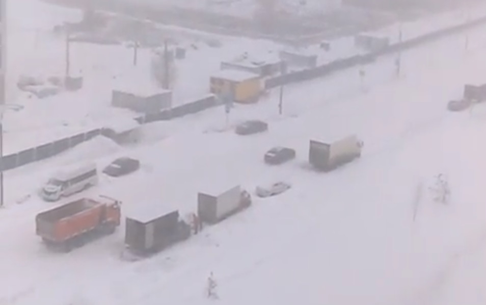 Furtună de zăpadă la Moscova