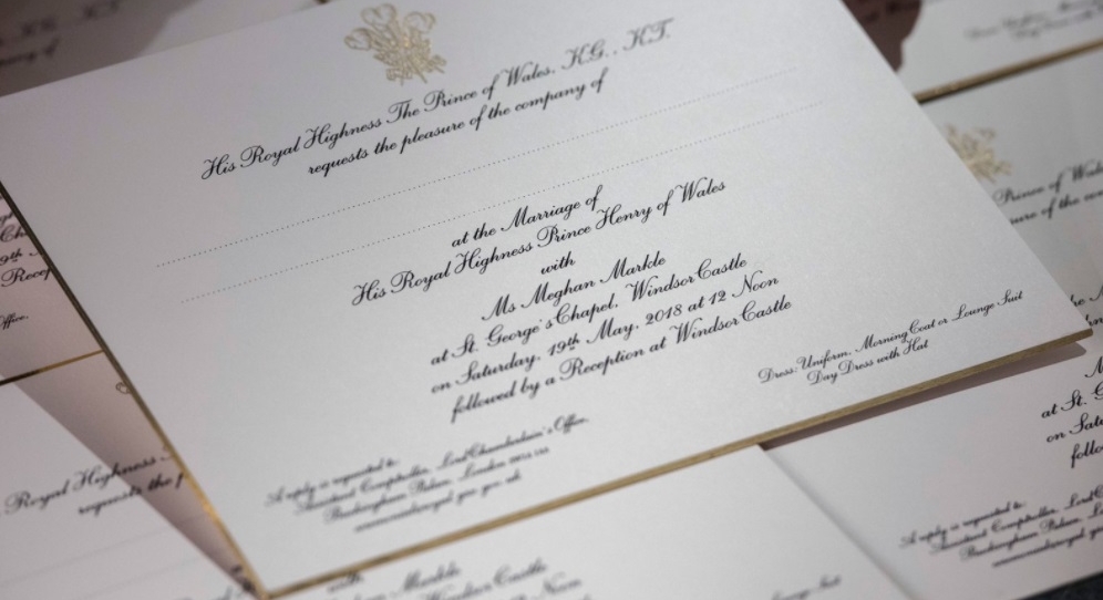 Invitaţii pentru nunta Prinţului Harry cu Meghan Markle