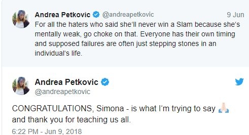Andrea Petkovic pe Twitter