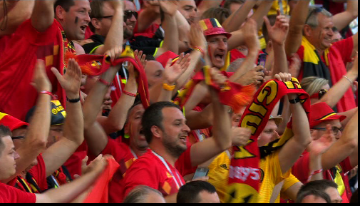 Bucuria suporterilor belgieni