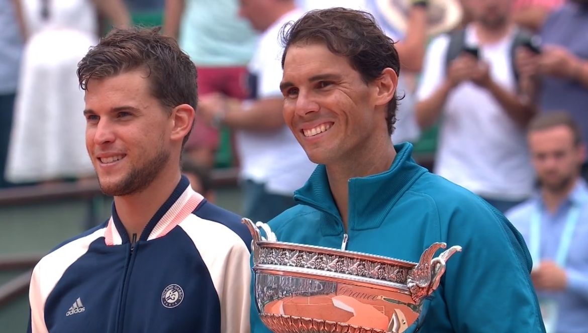 Dominic Thiem și Rafael Nadal Roland Garros 2018