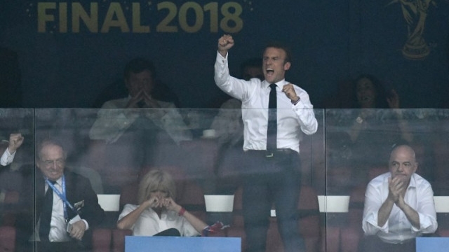 Emmanuel Macron la finala Cupei Mondiale