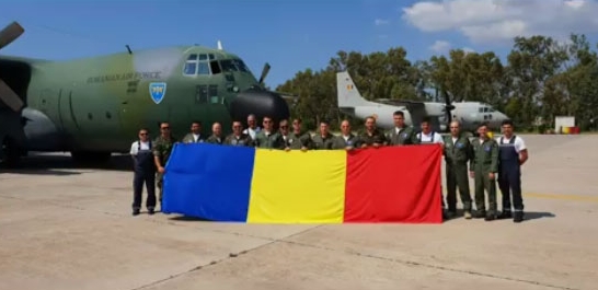 Echipajul trimis de România în ajutorul Greciei