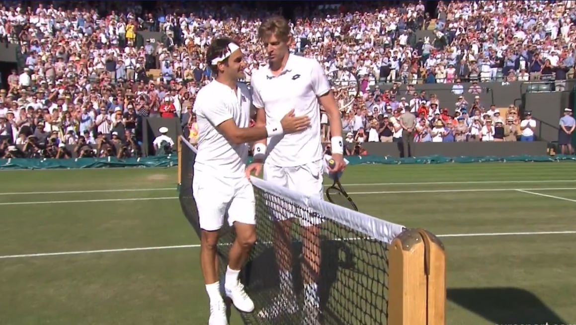 Roger Federer și Kevin Anderson