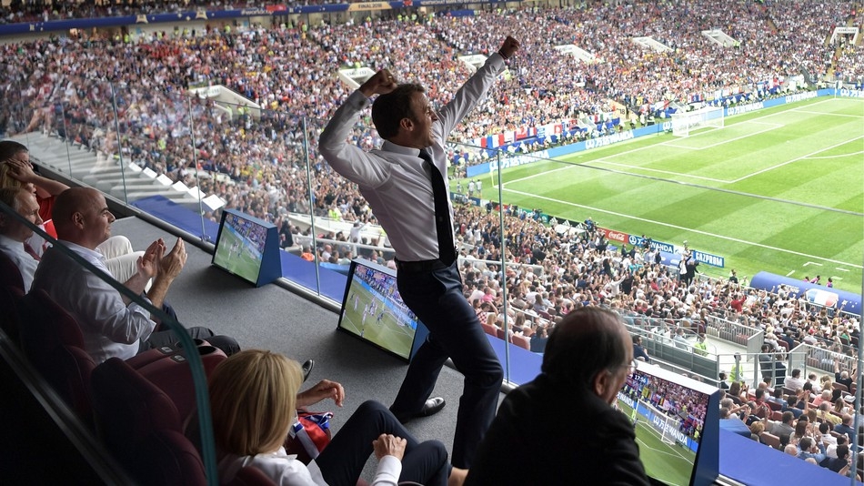 Emmanuel Macron la finala Cupei Mondiale