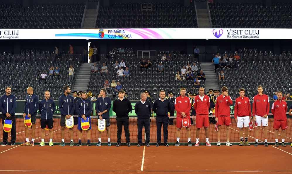 Echipele României și Poloniei în turul al treilea al Grupei a II-a a zonei Europa-Africa a Cupei Davis