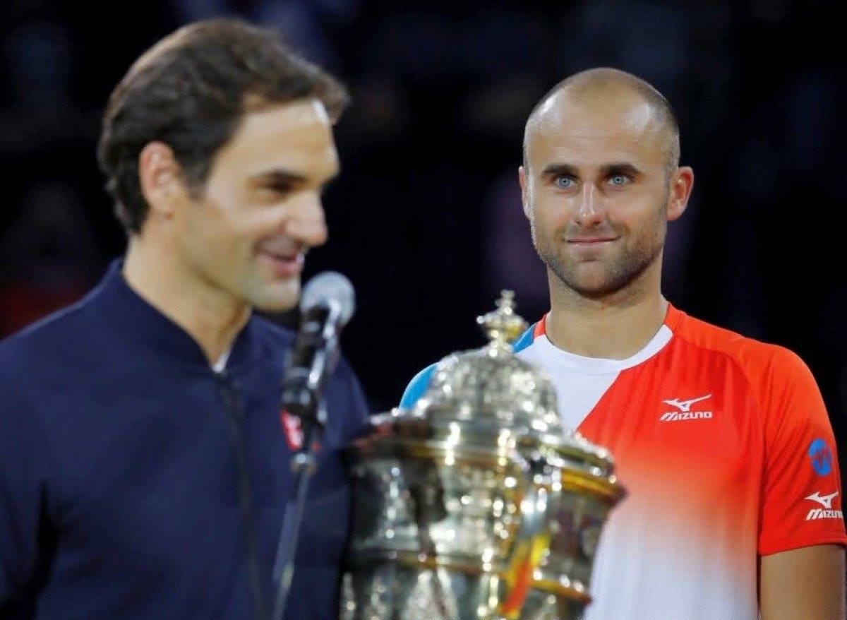 Roger Federer și Marius Copil Basel 2018