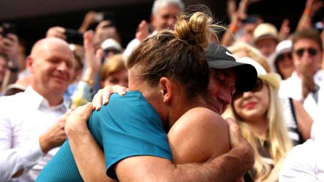 Simona Halep și Darren Cahill finala Roland Garros