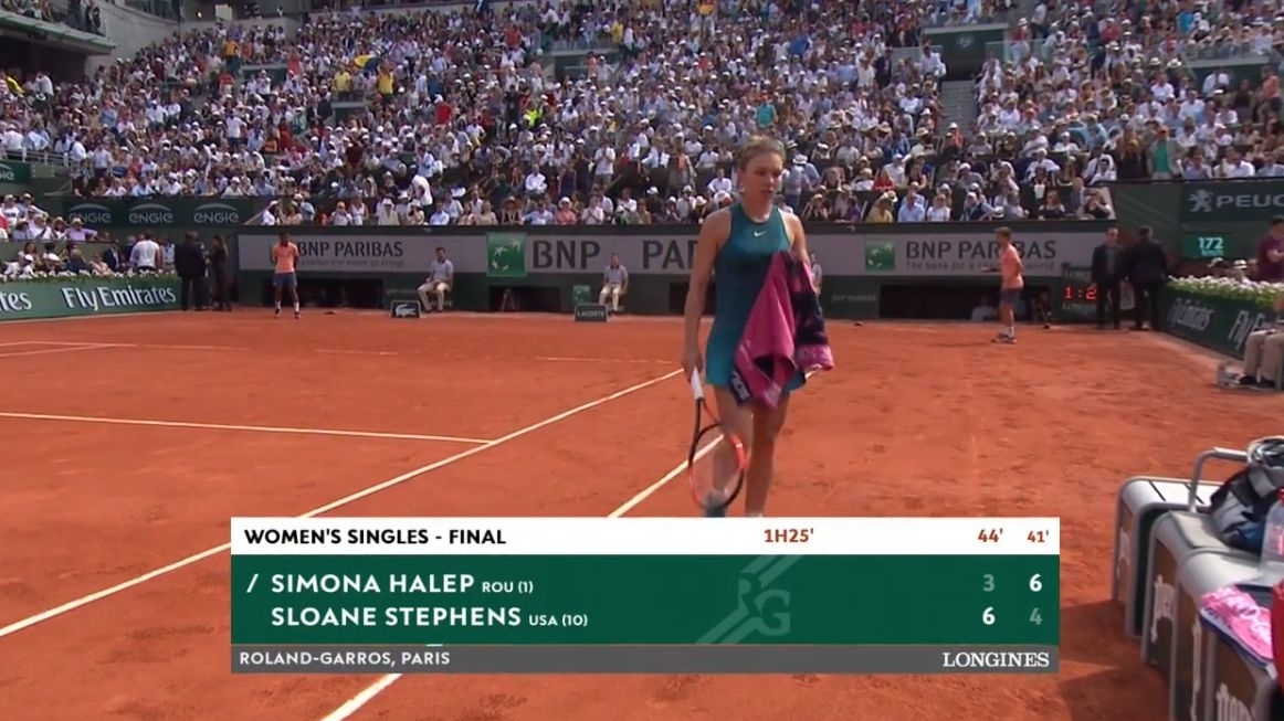 Simona Halep setul 2 finala Roland Garros 2018