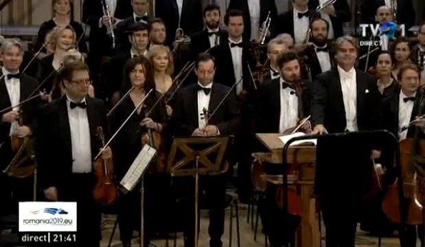 Orchestra Uniunii Europene a concertat pentru prima dat la 10 ianuarie 2019 la Ateneul Român