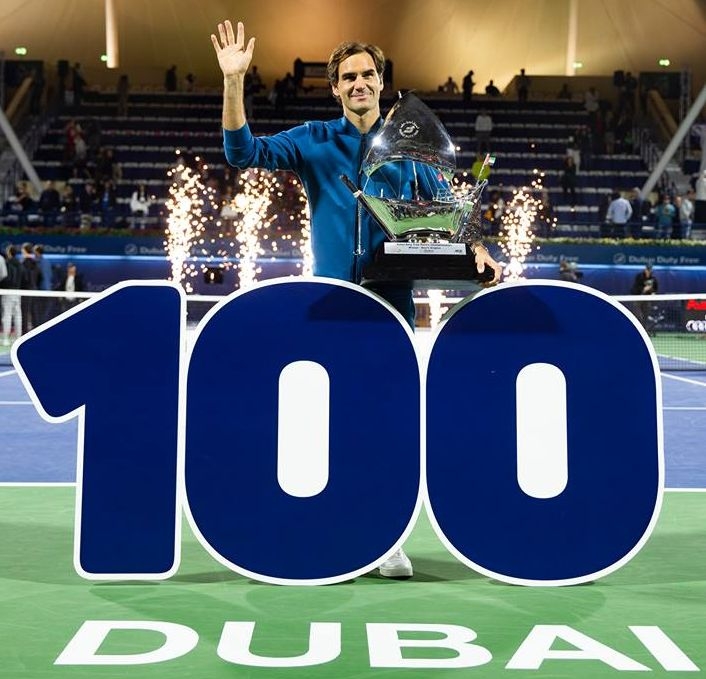 Roger Federer titlul 100 la Dubai