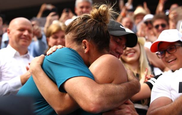 Simona Halep și Darren Cahill finala Roland Garros