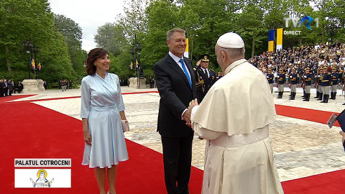 Papa Francisc primit la Cotroceni