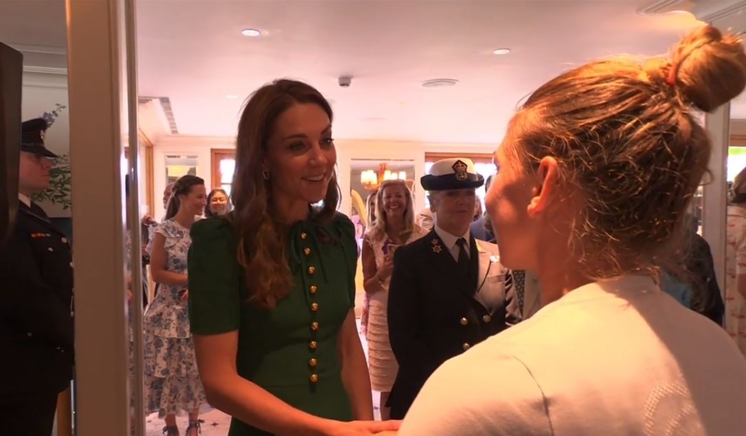 Ducesa de Cambridge o felicită pe Simona Halep după triumful de la Wimbledon