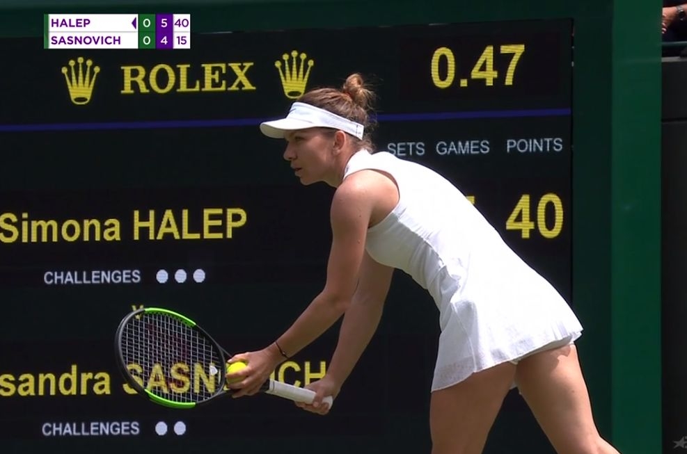 Simona Halep turul 1 la Wimbledon 2019