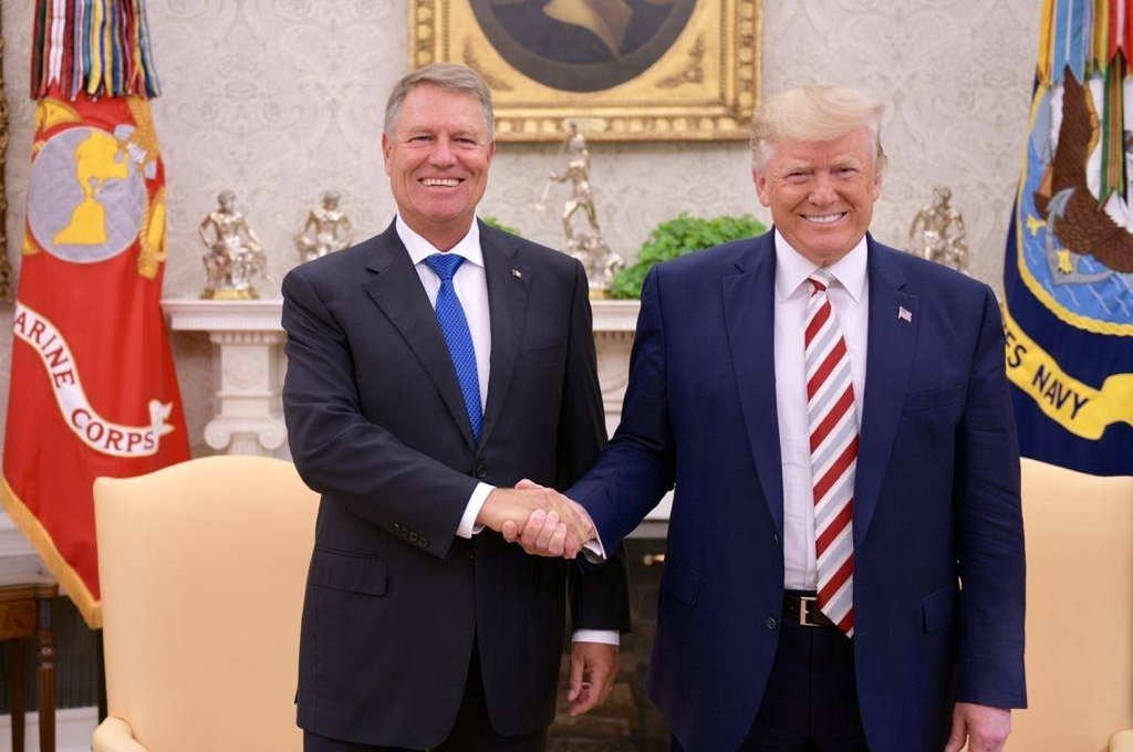 Klaus Iohannis si Donald Trump la Casa Albă 20 august 2019