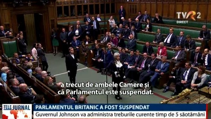 Parlamentul britanic a fost suspendat