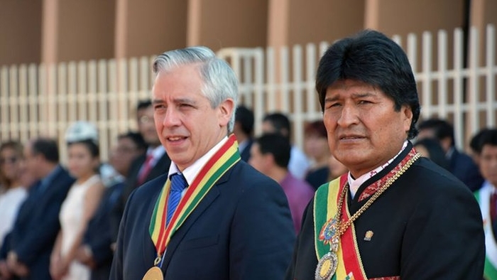 Alvaro Garcia Linera şi Evo Morales
