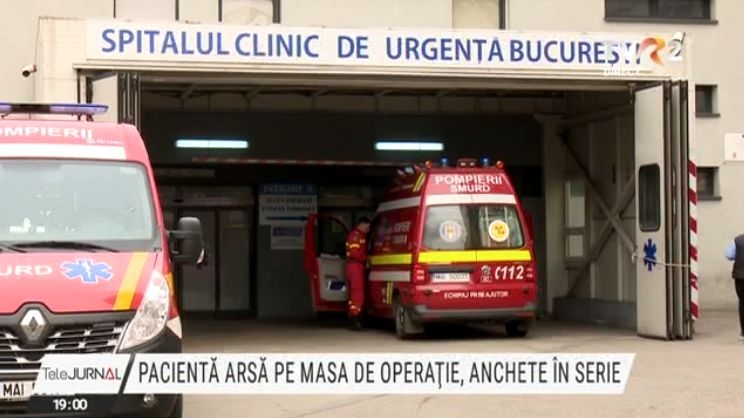 Pacientă arsă pe masa de operație la Spitalul Floreasca