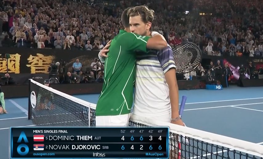 Novak Djokovic l-a învins pe Dominic Thiem în finala Australian Open
