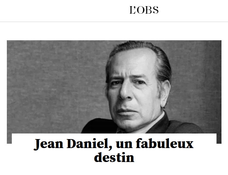 Jurnalistul Jean Daniel