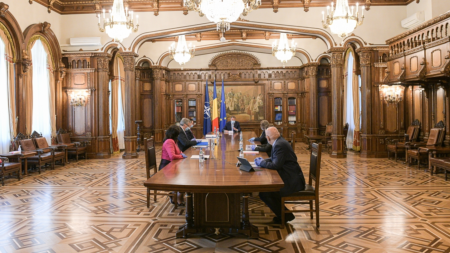Președintele Klaus Iohannis ședință la Palatul Cotroceni