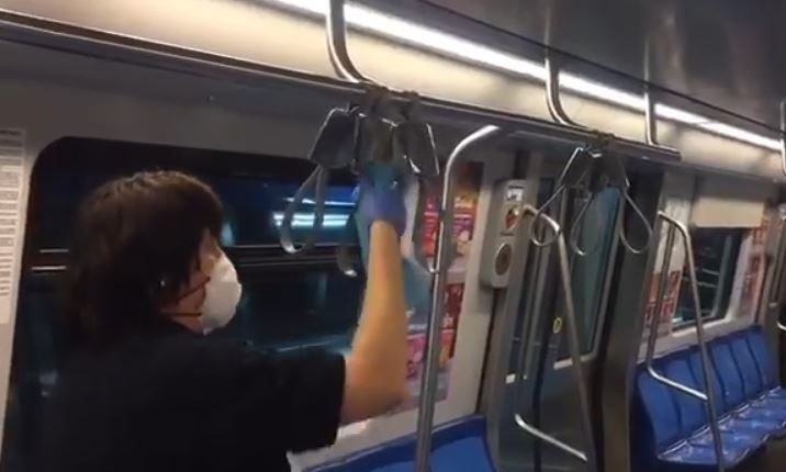 Dezinfecție la metrou