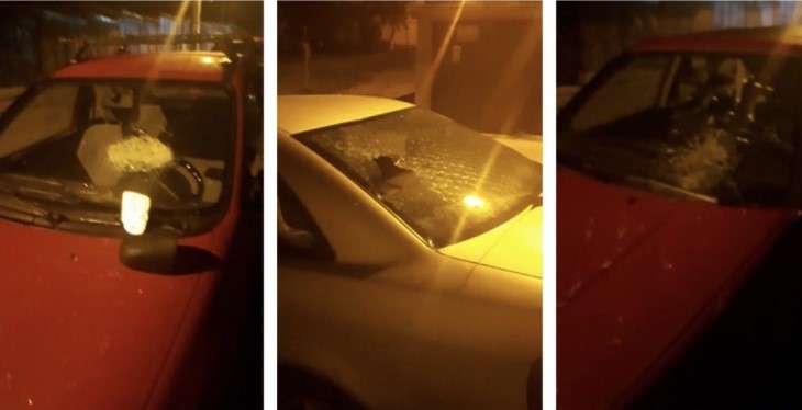 Mașini vandalizate în Dej